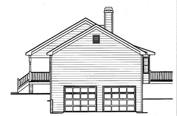 Right Elevation image of Irving House Plan